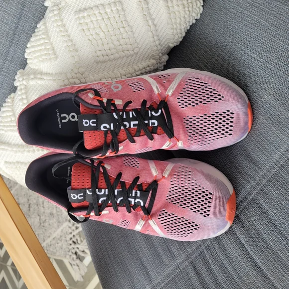 On Running Mens Auburn/Frost Running Shoes - Picture 2 of 5